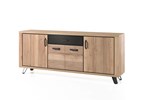 Buffet-4-portes-Andes-decor-bois-chene-metal-225cm-Comodi-Living