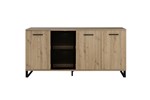 Buffet-4-portes-Craft-chene-artisan-noir-01-Gautier