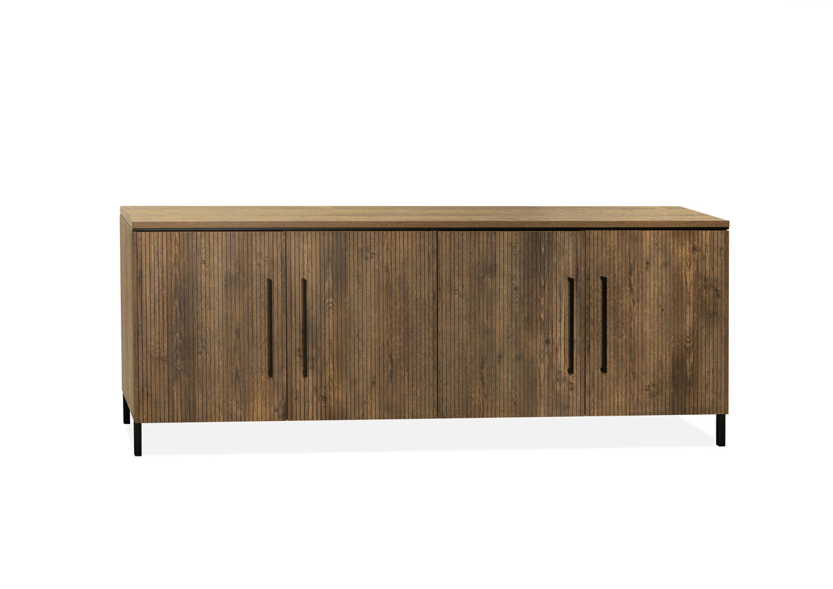 Buffet-4-portes-Napoli-lamulux-mokka-217cm-Maxfurn