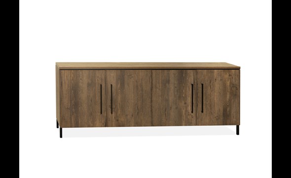 Buffet-4-portes-Napoli-lamulux-mokka-217cm-Maxfurn