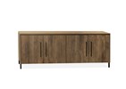 Buffet-4-portes-Napoli-lamulux-mokka-217cm-Maxfurn