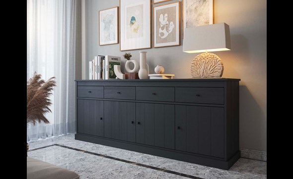 Buffet-4-portes-Valencia-melamine-black-oak-Dullaert