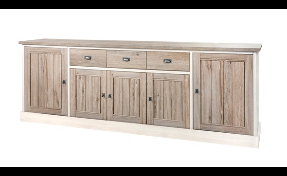 Buffet-5-portes-3-tiroirs-York-decor-bois-meleze-chene-K499-DR1-259cm-Meubar