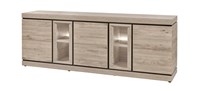 Buffet-5-portes-Belluno-decor-chene-brun-clair-K541-DR1-251cm-Evan