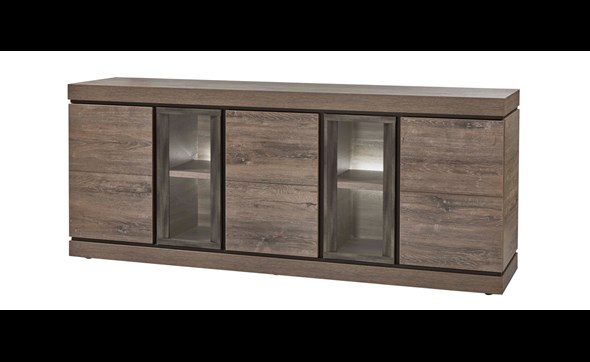 Buffet-5-portes-Belluno-decor-chene-brun-fonce-K538-DR2-226cm-Evan