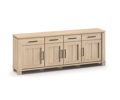 Buffet-Alba-DR1-chene-naturel-brosse-sable-Evan