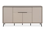 Buffet-Arona-51B-4-portes-1-tiroir-capuccino-noir-front-01-Finori