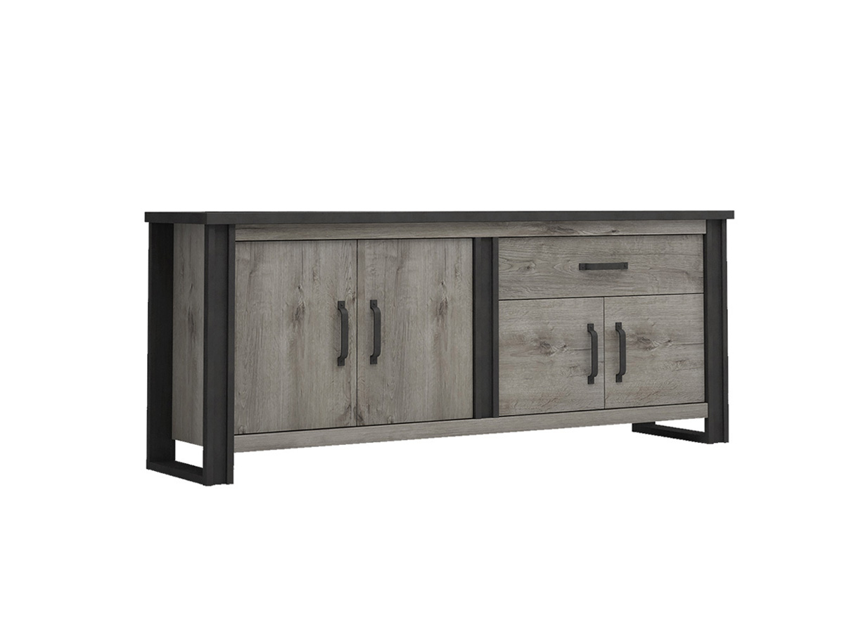 Buffet-Baxter-decor-bois-anthracite-204cm-N°39-01-Sciae