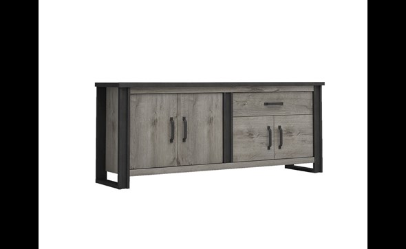 Buffet-Baxter-decor-bois-anthracite-204cm-N°39-01-Sciae