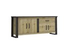 Buffet-Baxter-decor-bois-chene-brun-204cm-N°39-Sciae