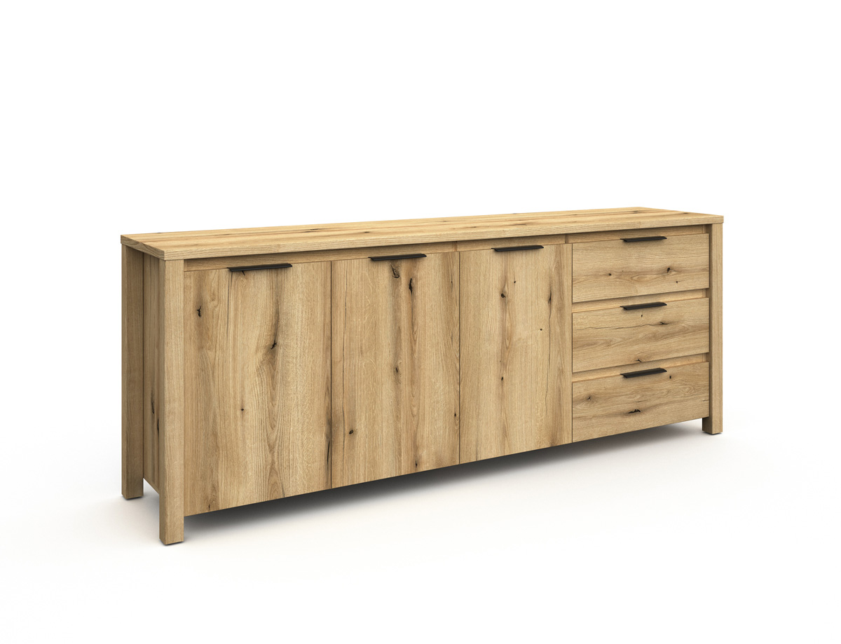 Buffet-Bordo-decor-bois-chene-etna-217cm-Neyt