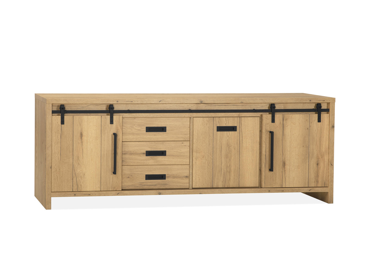 Buffet-Cottage-lamulux-natur-225cm-Maxfurn