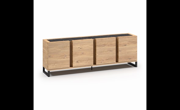 Buffet-DR1-253cm-Grando-millenium-oak-nature-zebra-marble-EVAN-01