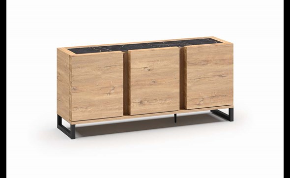 Buffet-DR3-188cm-Grando-millenium-oak-nature-zebra-marble-EVAN-01