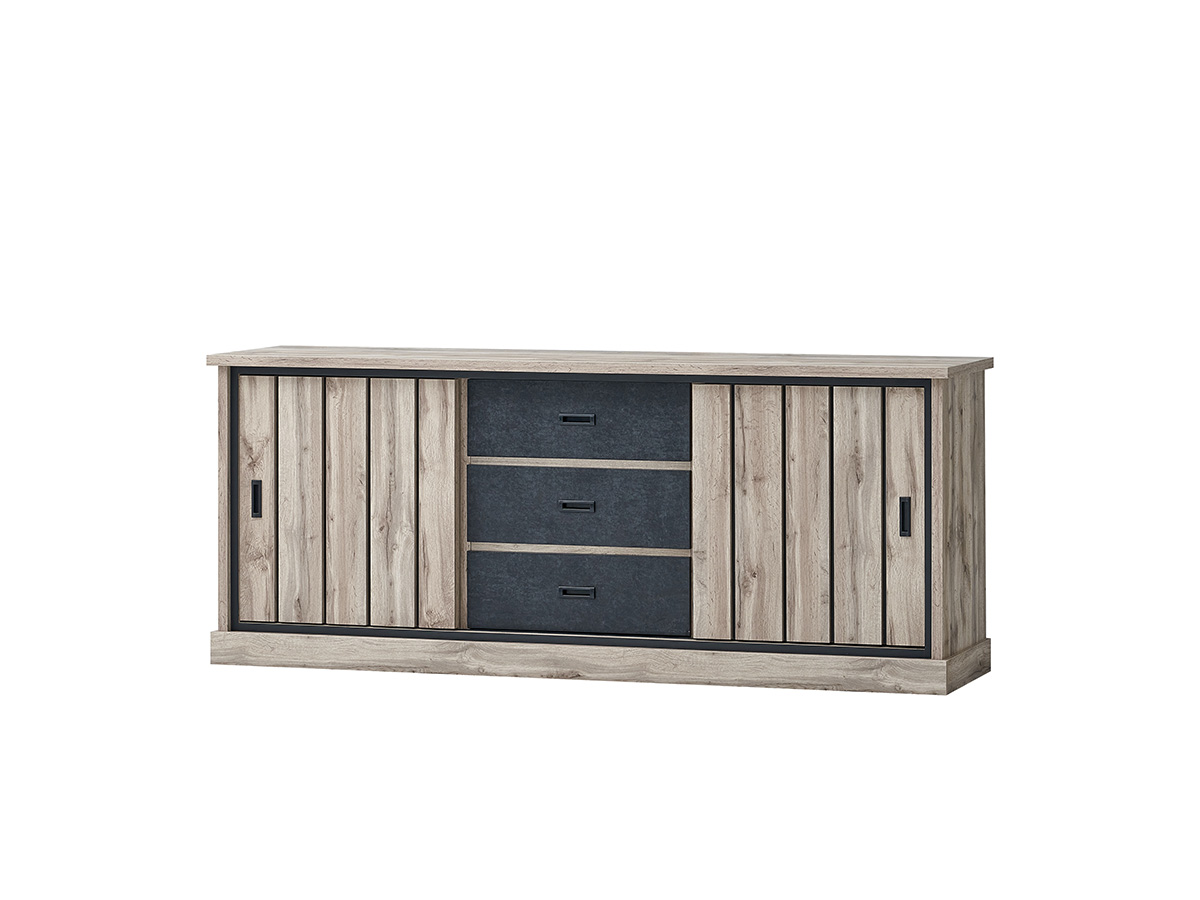Buffet-Elena-2portes-3tiroirs-canada-oak-Oosterlynck-01