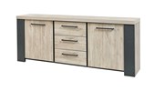 Buffet-Hercules-decor-beach-oak-grey-rock-230cm-Bauwens-GBO