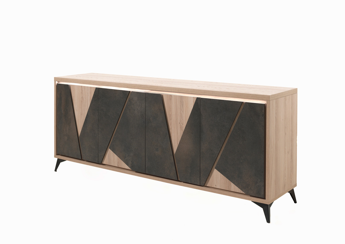 Buffet-Intera-melamine-chene-brun-side-Comodi-Living