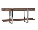 Buffet-Kensington-9871-bois-recycle-pied-acier-brillant-chrome-180cm-Richmond