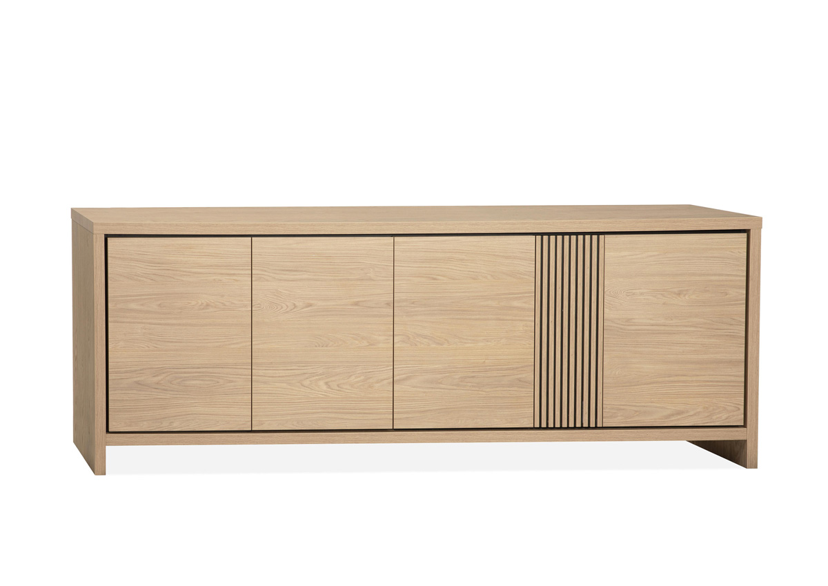 Buffet-Levanzo-lamulux-blond-oak-245cm-205cm-Maxfurn