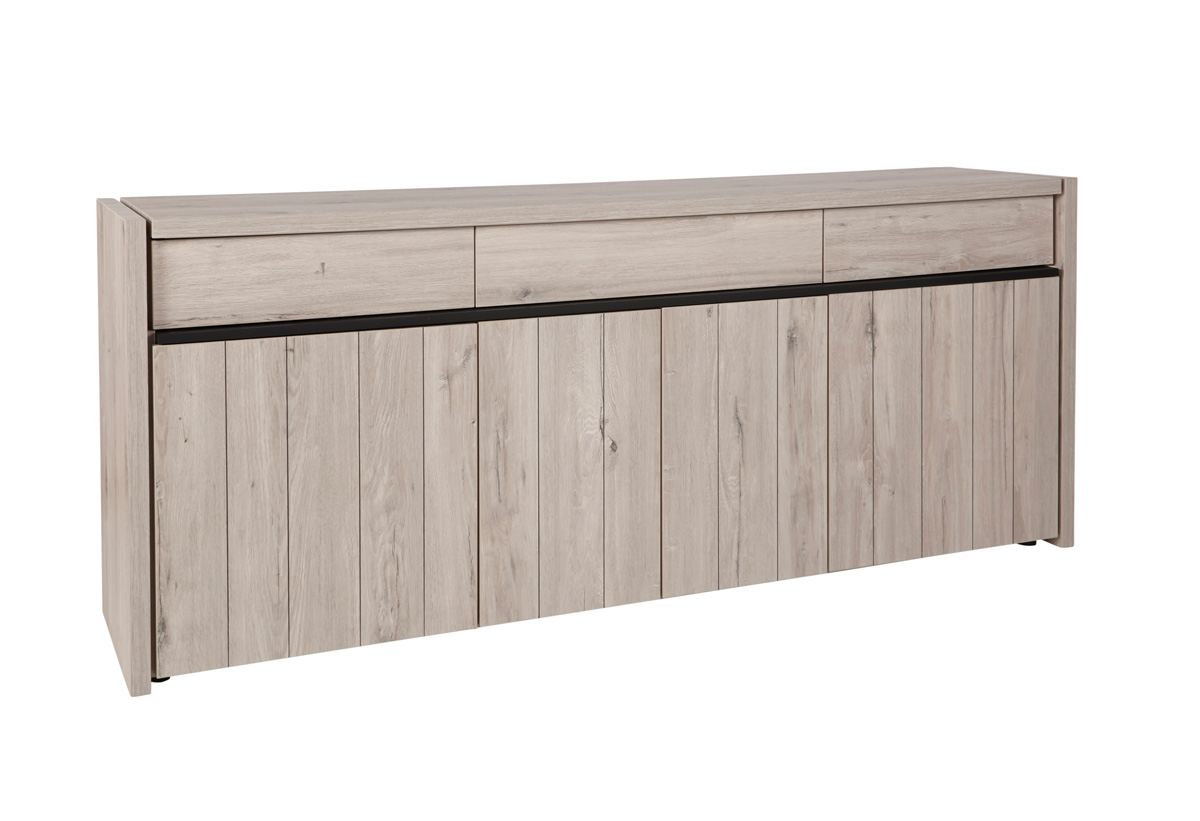 Buffet-Lucca-DR2-chene-millenium-gris-clair-noir-side-Evan