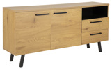 Buffet-Mallow-20724-melamine-decor-chene-noir-pieds-metal-noir-165cm-01-Actona
