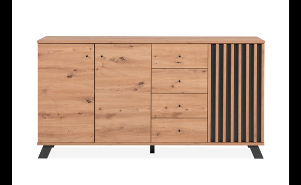 Buffet-Medan-51C-melamine-mdf-artisan-oak-anthracite-front-Finori
