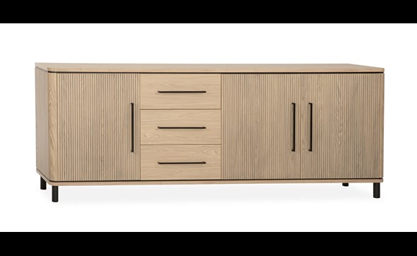 Buffet-Medway-3-portes-3-tiroirs-lamulux-blond-oak-Maxfurn