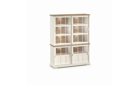 Buffet-Patio-DR3GL-2-portes-vitrees-dessus-buffet-WV8-2-portes-vitrees-K468-larik-old-teak-front-Evan