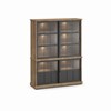 Buffet-Patio-DR3GL-2-portes-vitrees-dessus-buffet-WV8-2-portes-vitrees-K674-old-teak-black-front-Evan
