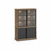 Buffet-Patio-DR4-2-portes-buffet-WV9-2-portes-vitrees-K674-old-teak-black-front-Evan