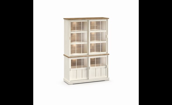 Buffet-Patio-DR4GL-2-portes-vitrees-dessus-buffet-WV9-2-portes-vitrees-K468-larik-old-teak-front-Evan