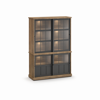 Buffet-Patio-DR4GL-2-portes-vitrees-dessus-buffet-WV9-2-portes-vitrees-K674-old-teak-black-front-Evan