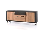 Buffet-Spider-4portes-1tiroir-decor-halifax-golden-brown-brun-225cm-Comodi-Living