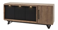 Buffet-Trentino-192cm-DR8-old-teak-matt-black-Meubar