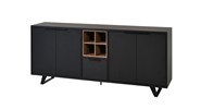Buffet-Veneto-DR7-melamine-elegant-black-old-teak-K717-01-Meubar