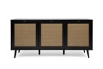 Buffet-Vienna-51A-sideboard-black-natur-cane-front-150cm-Finori
