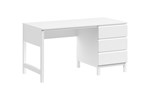 Bureau-3-tiroirs-Eva-bois-massif-blanc-EVBU1514-Vipack