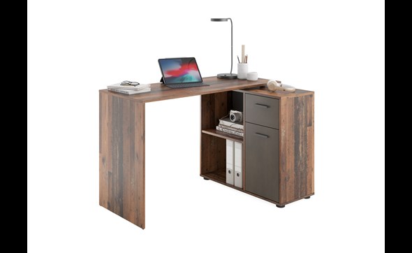 Bureau-Albrecht-side-decor-old-style-dunkel-stahl-117cm-FMD