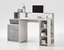 Bureau-Bolton-bureau-gris-blanc-130cm-FMD