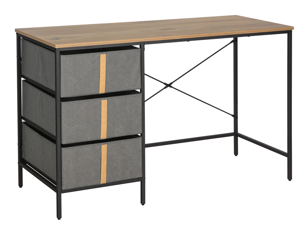 Bureau-Lander-CT-N2313-frosted-black-leg-side-Comodi-Living