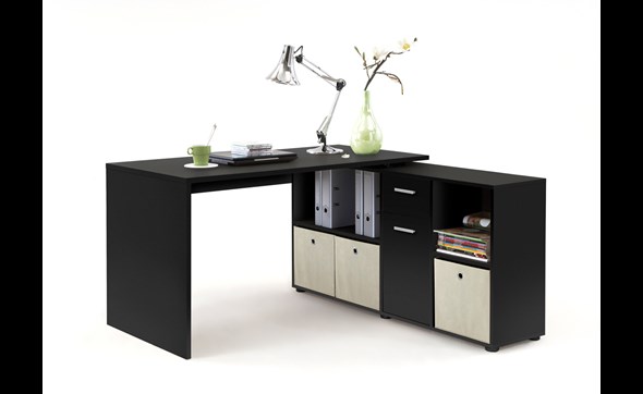 Bureau-Lex-01-decor-noir-blanc-136cm-FMD