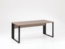 Bureau-Rio-decor-bois-humus-eik-BM180-pieds-metal-180cm-Neyt