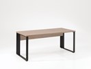 Bureau-Rio-decor-bois-lente-eik-BM180-pieds-metal-180cm-Neyt