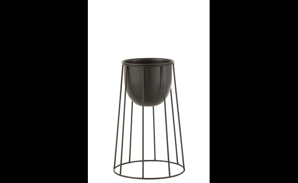 Cachepot-Sur-Pied-Lignes-18570-Metal-Noir-Small-01-Jolipa