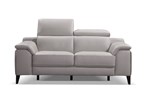 Canape-2-places-Argento-cuir-royal-1025-grigio-bianco-pieds-titanio-scuro-front-Diva-Divani
