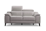Canape-2-places-Argento-cuir-royal-1025-grigio-bianco-pieds-titanio-scuro-front-Diva-Divani