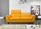 Canape-2-places-Sefora-cuir-jaune-tetieres-relevables-176cm-Glamour-Sofa