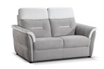 Canape-2-places-Zephir-tissu-wave-605-cuir-royal-30-bianco-neve-side-Diva-Divani