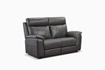 Canape-2-places-fixe-Elionore-cuir-Massivo-8020-gris-fonce-Comodi-Sofa