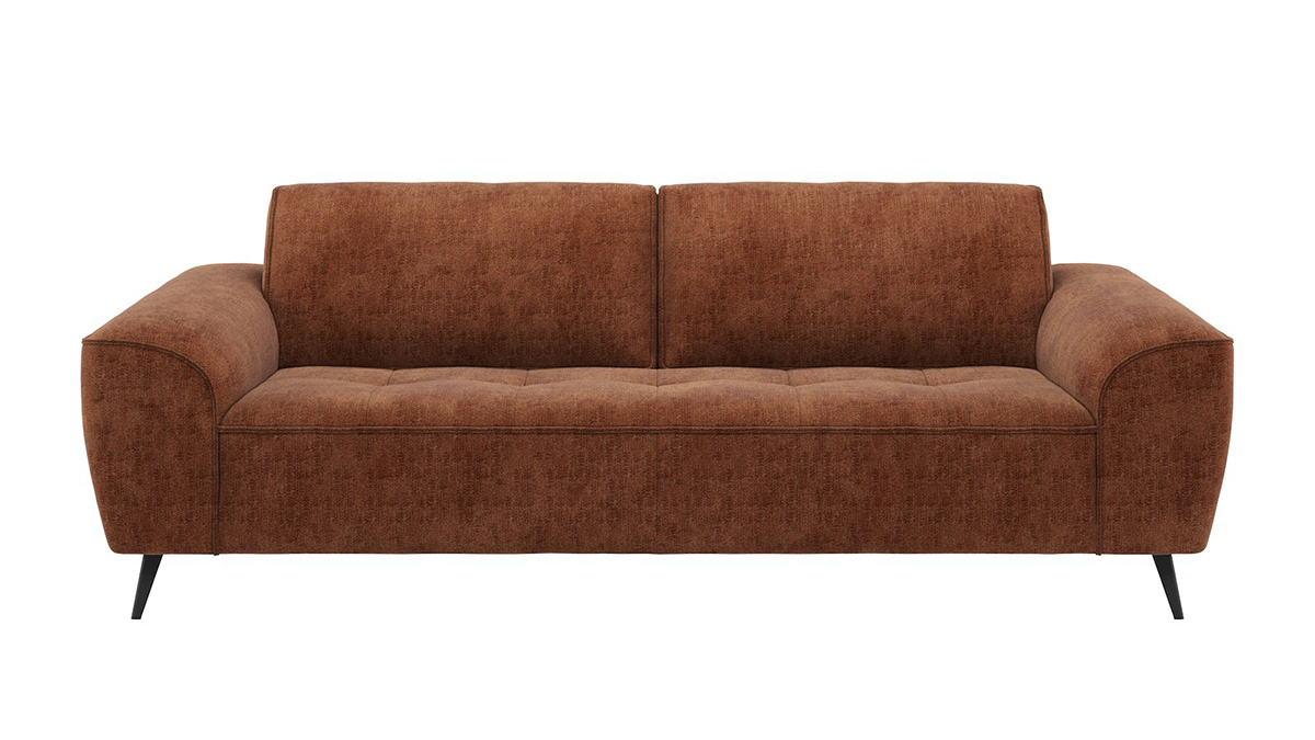 Canape-3-places-fixe-Belluno-tissu-derby-koper-front-Henders-Hazel